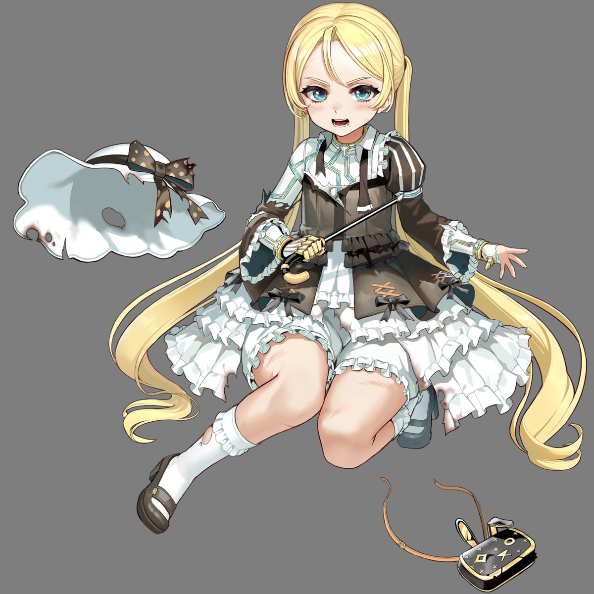 bloomers, heels, last_origin, lolita_fashion, taesi, torn_clothes
