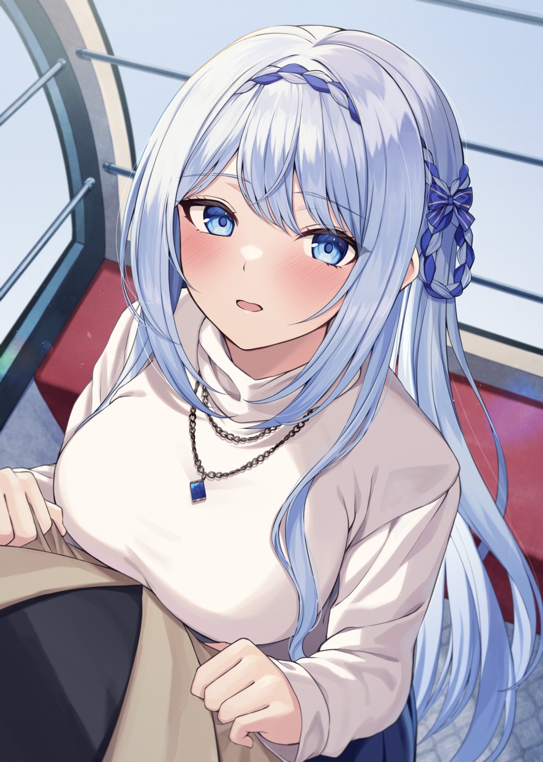 cool_na_megami-sama_to_issho_ni_sundara_amayakashi_sugite_ponkotsu_ni_shiteshimatta_ken_ni_tsuite, kuroto_yuu, mikoto_rei, sweater