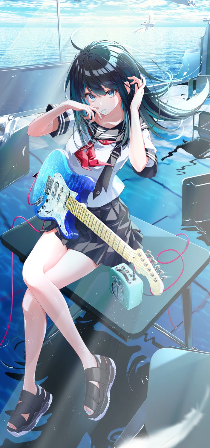 dice_gt, guitar, seifuku