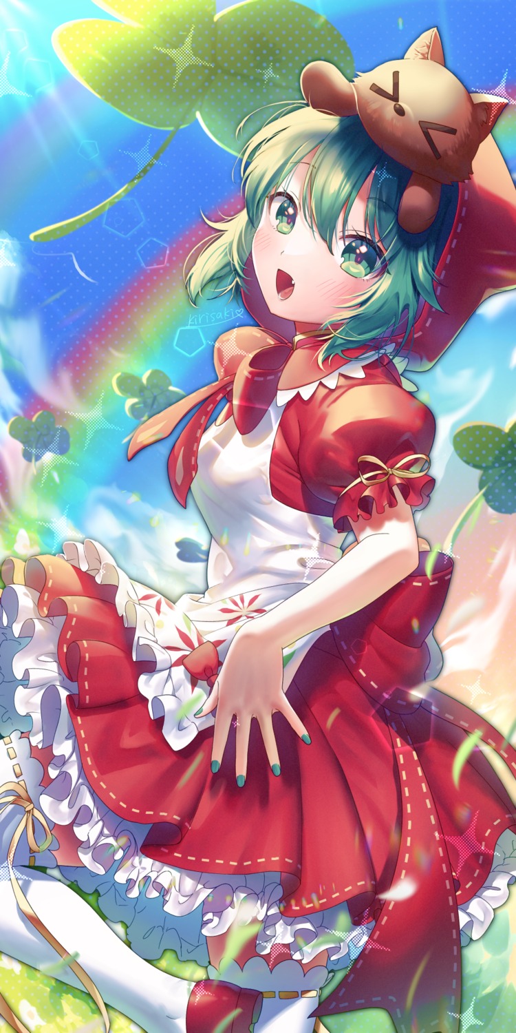 dress, hatsune_miku, kirisaki_shuusei, little_red_riding_hood_(character), thighhighs, vocaloid