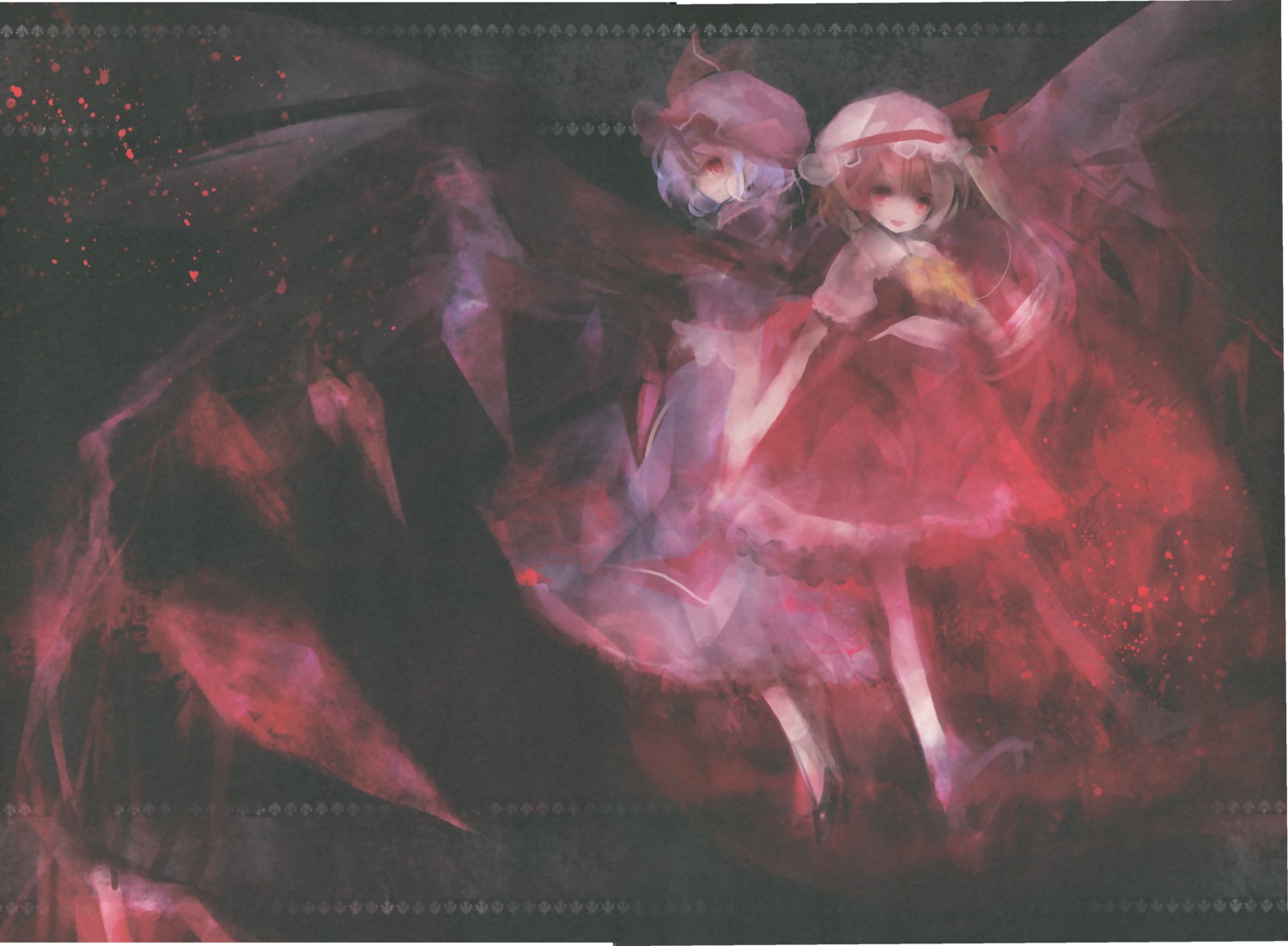 cropme, flandre_scarlet, niji_no_saki, remilia_scarlet, shimeko, touhou