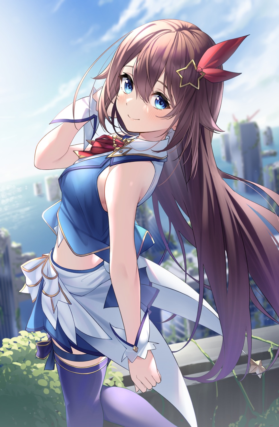 garter, hololive, thighhighs, tokino_sora, tsurupy