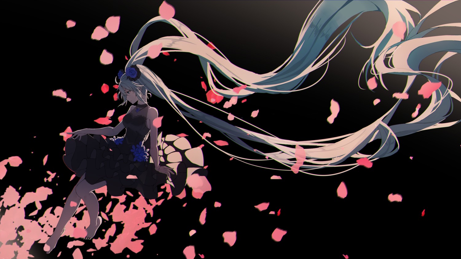 dress, hatsune_miku, re:rin, see_through, vocaloid, wallpaper