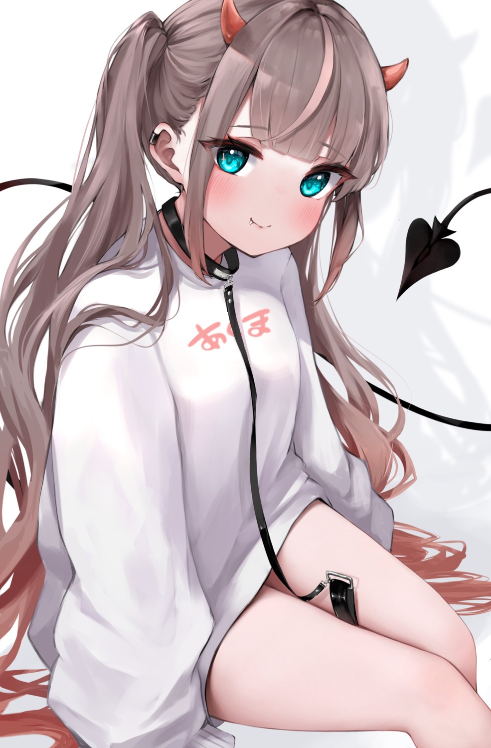 devil, horns, kohe_billialot, sweater, tail
