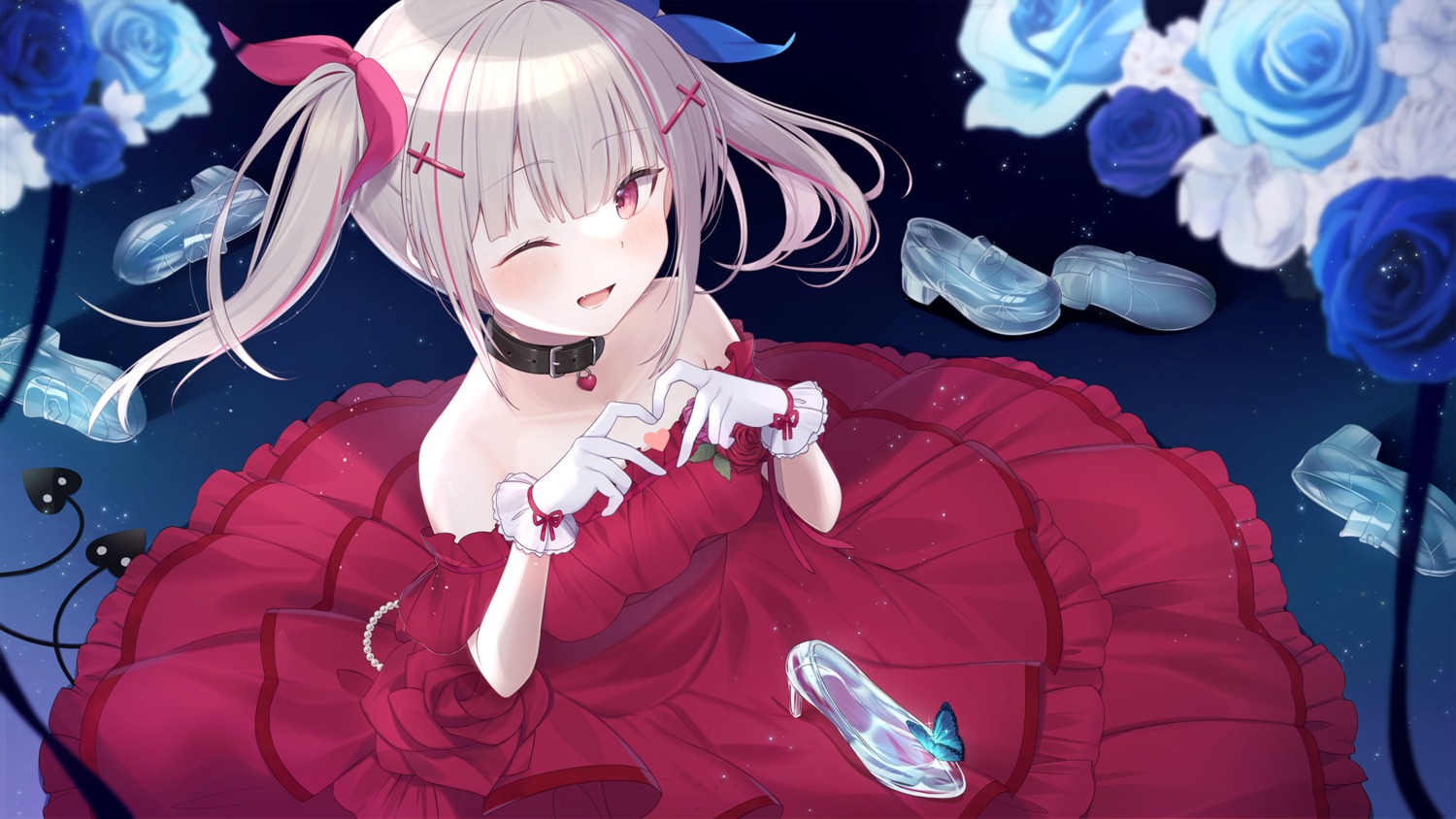 asumi_sena, cattleya_regina_games, dress, nekomitei, vspo!, wallpaper
