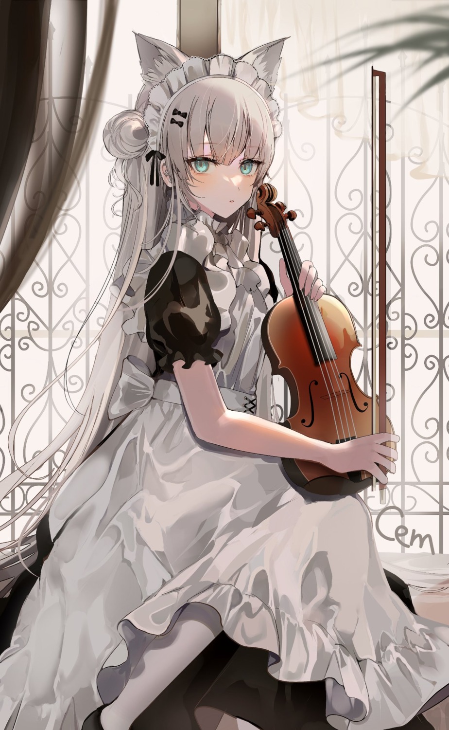 animal_ears, cem, maid, nekomimi