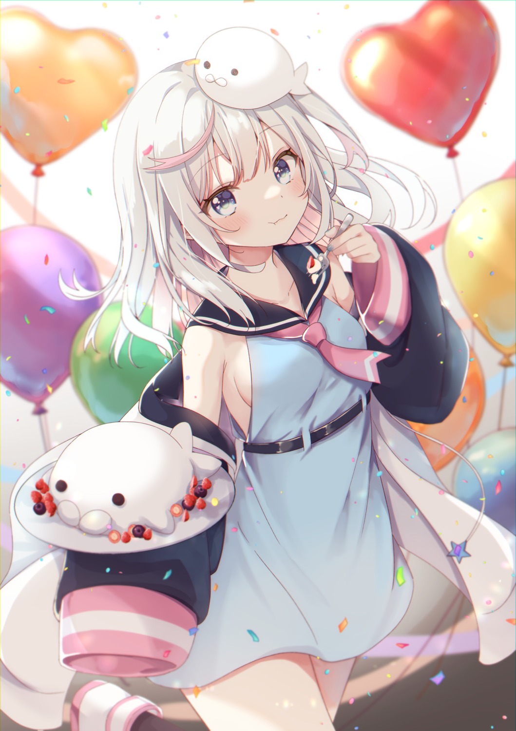 gomano_rio, gomano_rio_(vtuber), no_bra, seifuku
