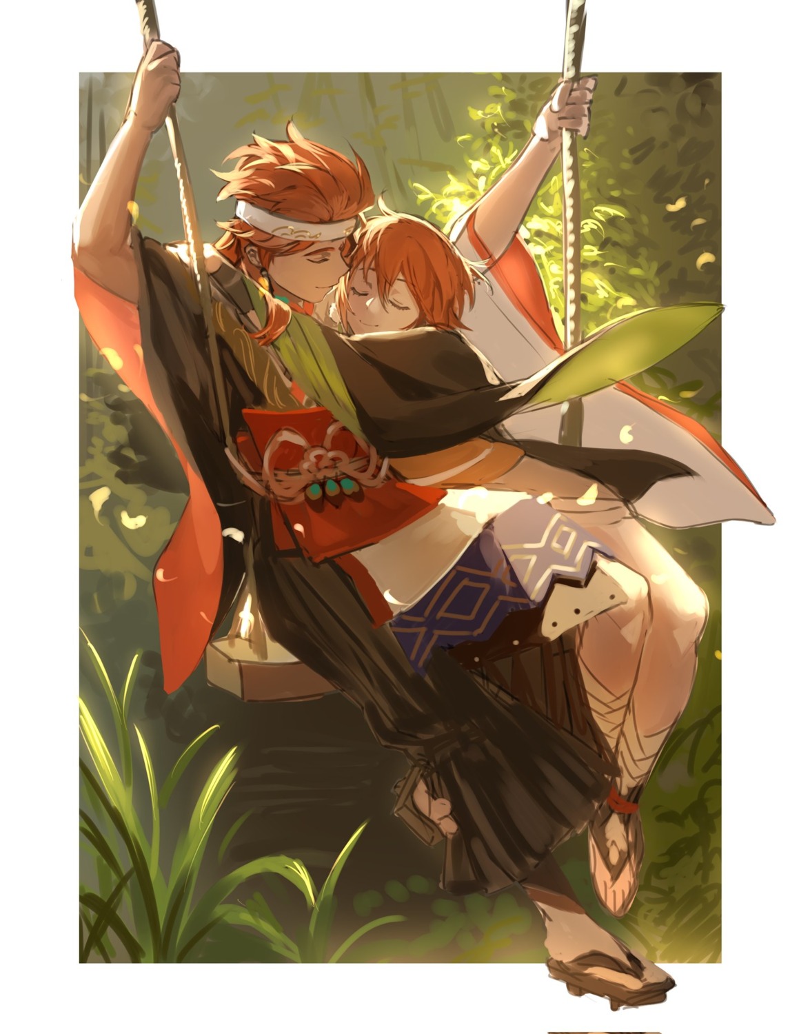 hanny_(uirusu_chan), hina_(hanny), japanese_clothes, onmyouji, shokurei, sketch