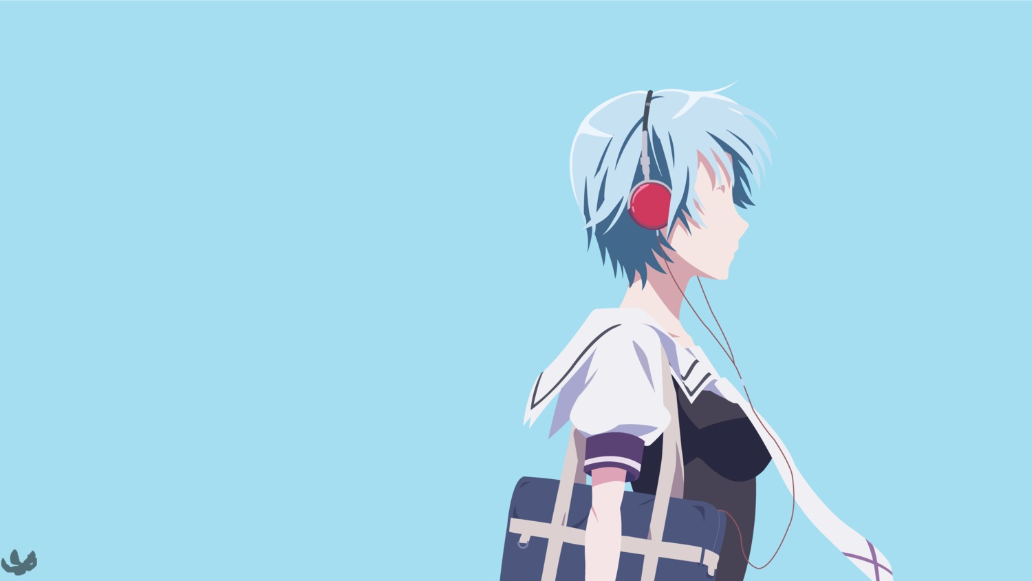 akitsuki_fuuka, fuuka, headphones, seifuku, tagme, wallpaper