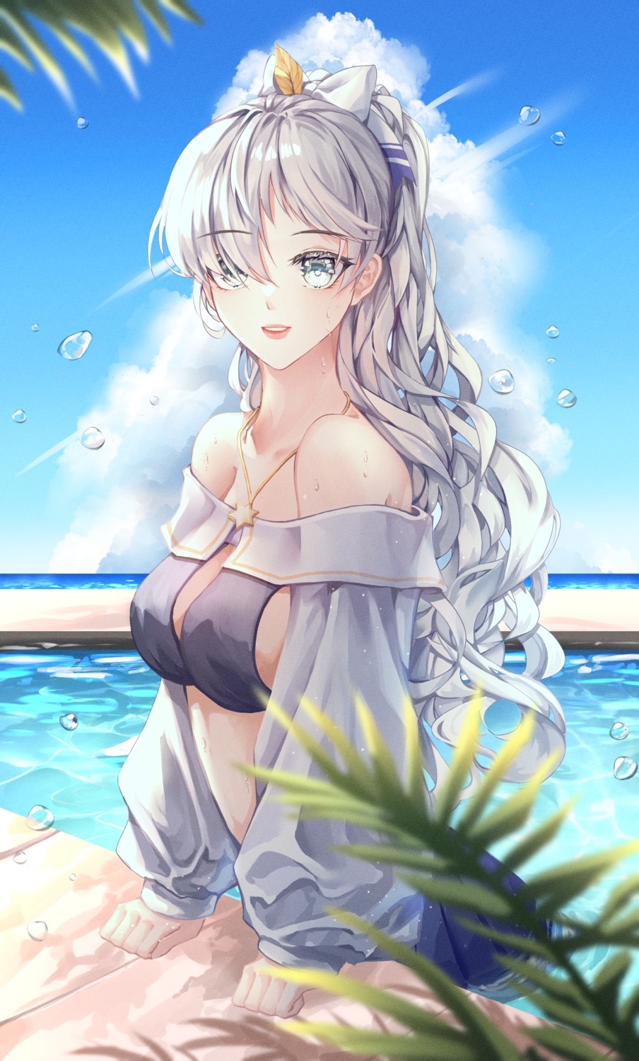 anastasia_nikolaevna_romanova, bikini, fate/grand_order, ha_yusa, swimsuits, wet