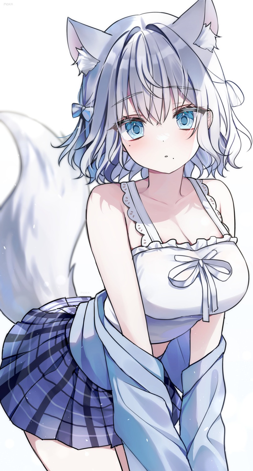 animal_ears, cleavage, moka01, tail