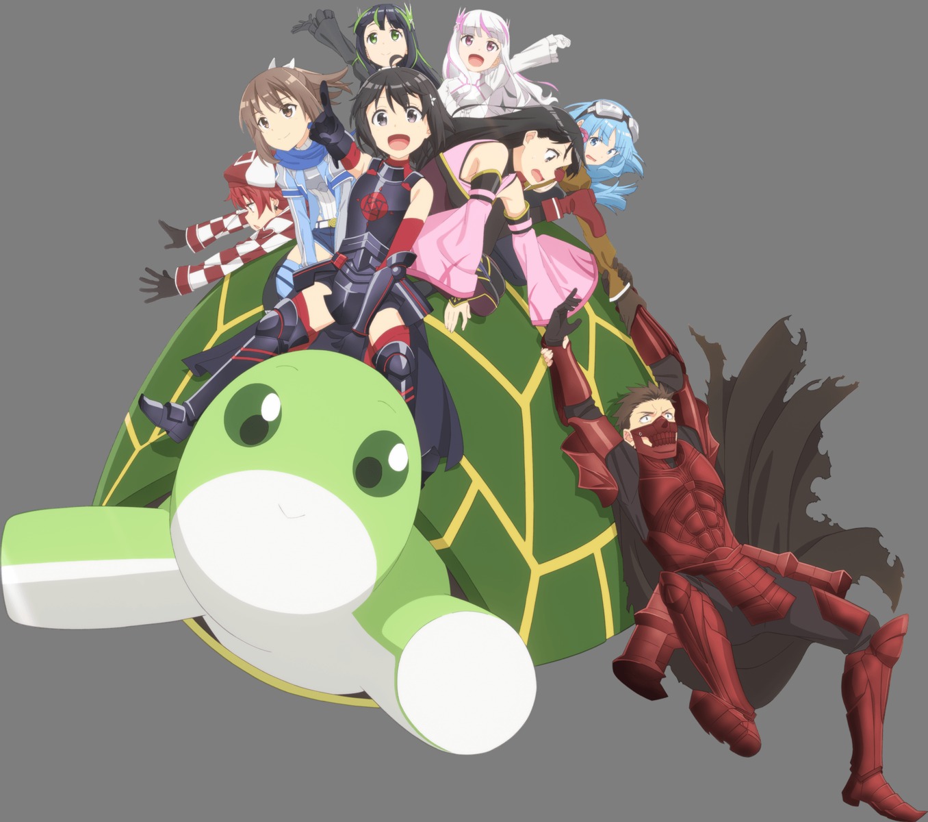 armor, itai_no_wa_iya_nano_de_bougyoryoku_ni_kyokufuri_shitai_to_omoimasu., iz_(bofuri), japanese_clothes, kanade_(bofuri), kasumi_(bofuri), kuromu_(bofuri), mai_(bofuri)