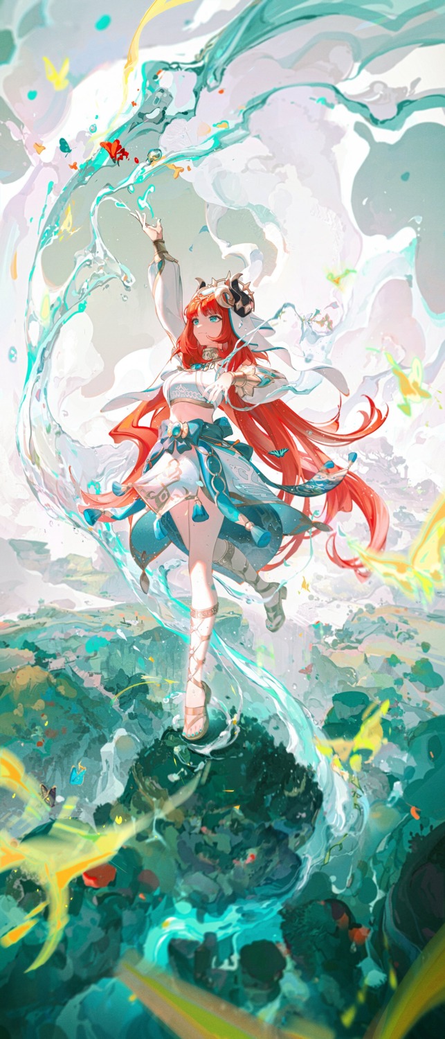 genshin_impact, horns, nilou, ying_yi