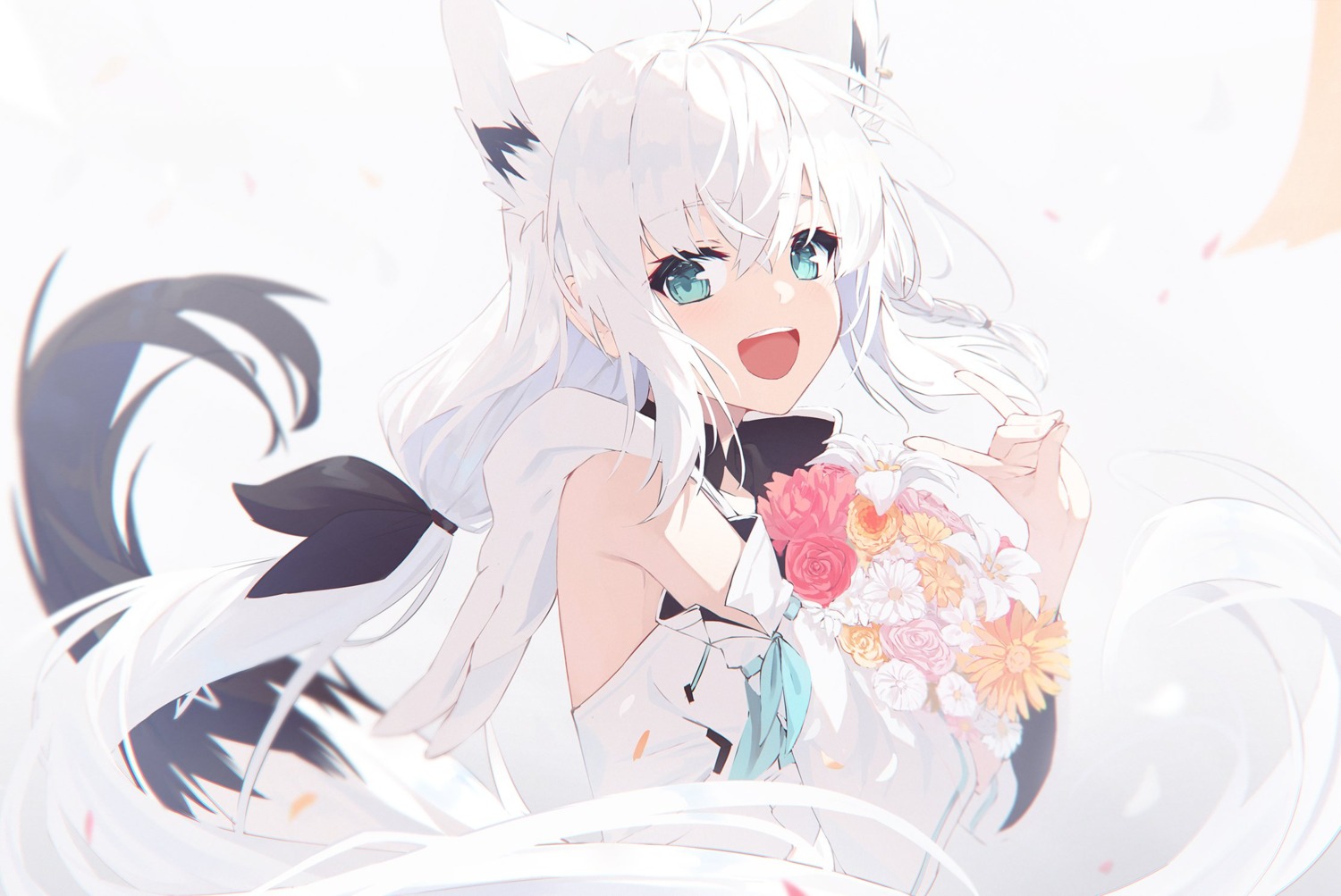 animal_ears, hololive, hololive_gamers, kitsune, nagishiro_mito, shirakami_fubuki, tail