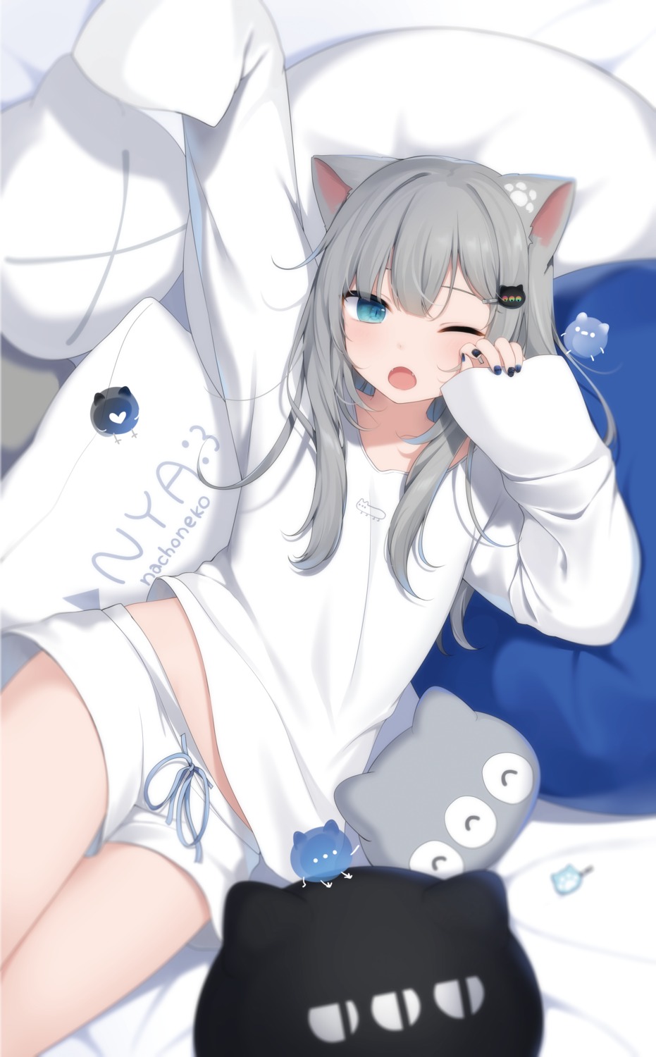 amashiro_natsuki, animal_ears, indie_virtual_youtuber, nacho_(amashiro_natsuki), nekomimi