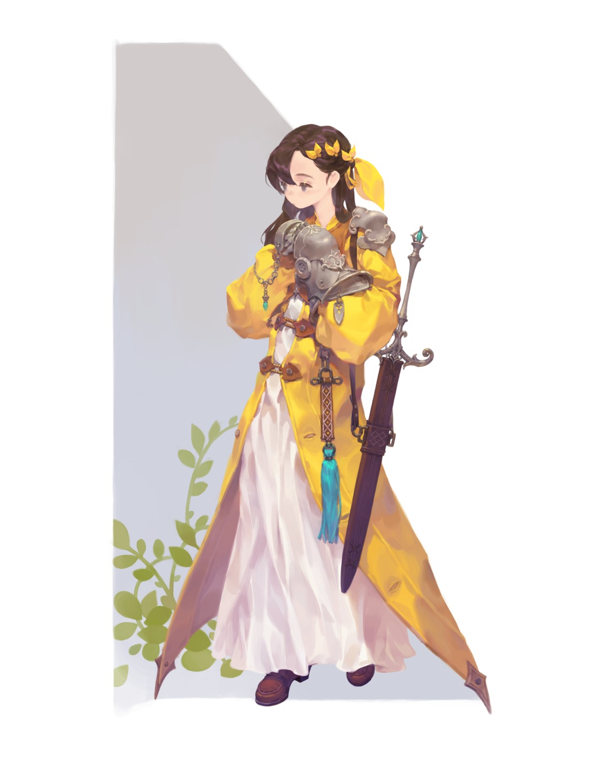 armor, dress, sword, yuho_kim