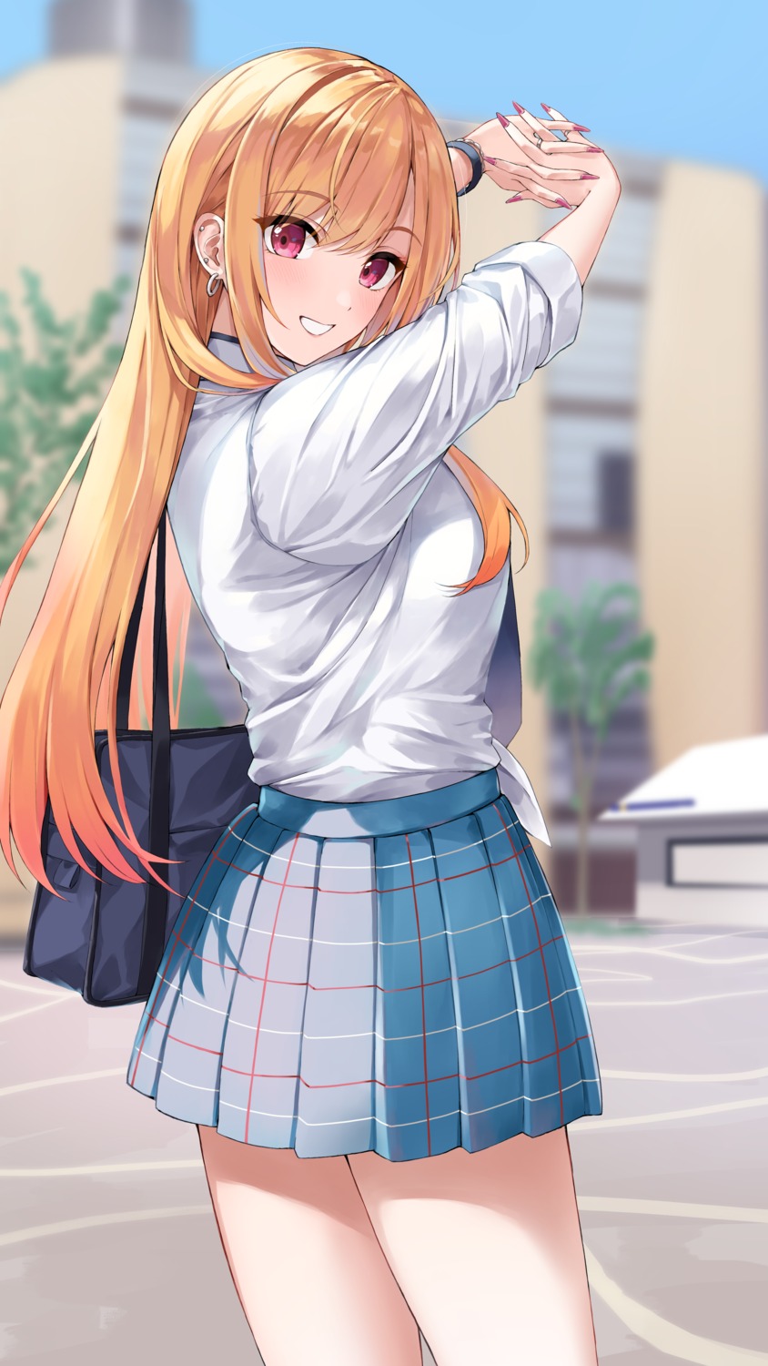 kitagawa_marin, marie_(pixiv31942978), seifuku, sono_bisque_doll_wa_koi_wo_suru