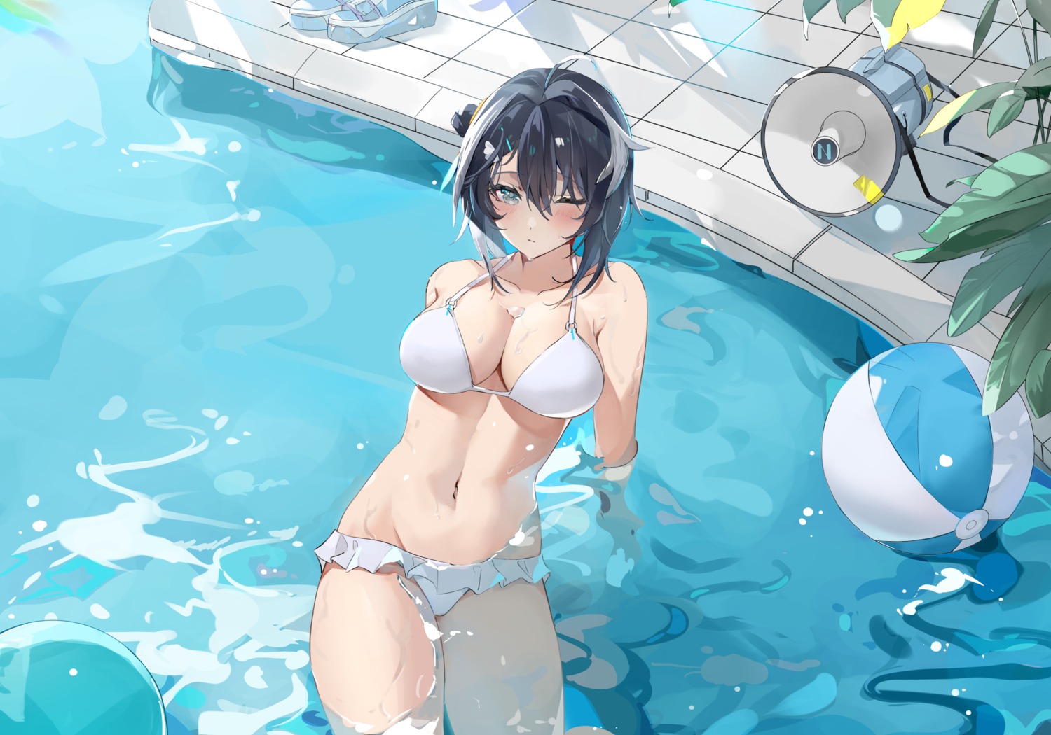 arknights, bikini, la_pluma_(arknights), nayuko_(wuyou_nayuko), swimsuits, wet