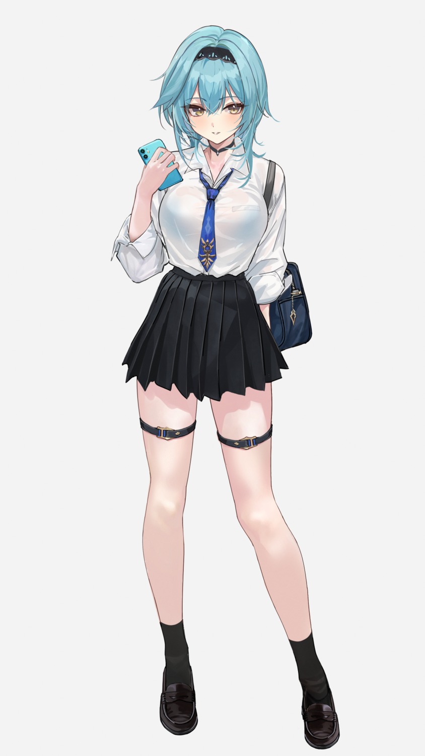 bra, eula, garter, genshin_impact, mexif, see_through, seifuku