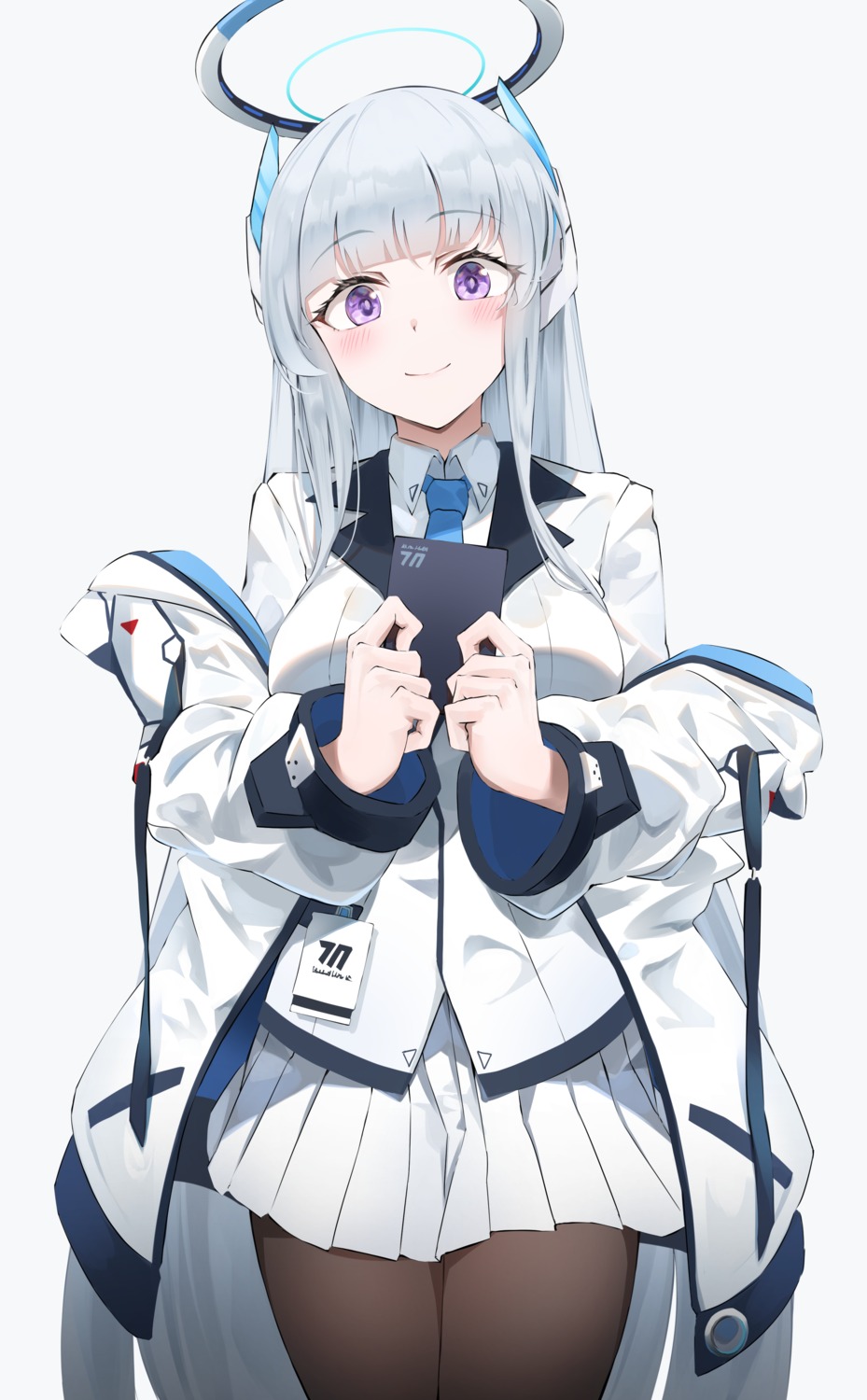 blue_archive, halo, heimu_(heim_kstr), pantyhose, uniform, ushio_noa