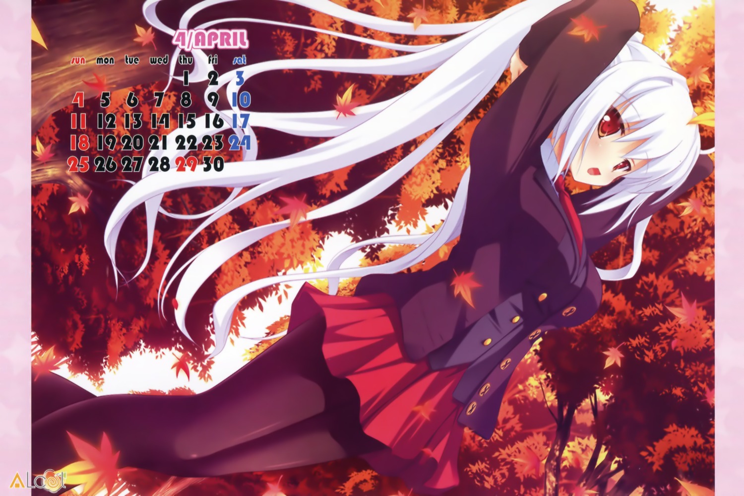 alcot, aona_masao, calendar, irina_vladimirovna_putina, jpeg_artifacts, osananajimi_wa_daitouryou, pantyhose, seifuku