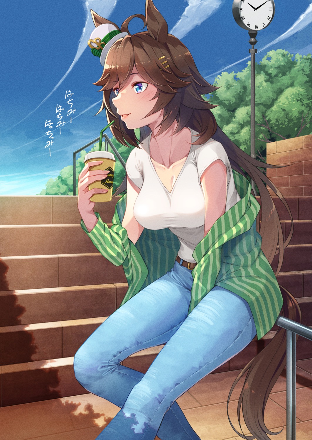animal_ears, cleavage, mr._c.b._(umamusume), mukunokino_isshiki, tail, uma_musume_pretty_derby