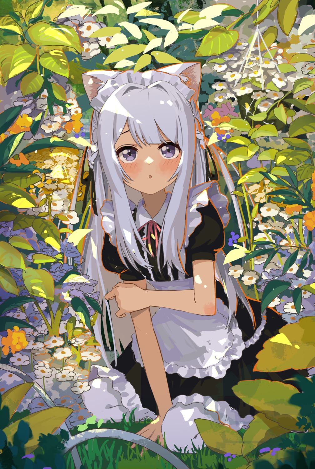 animal_ears, kgt_(pixiv12957613), maid, nekomimi, sketch