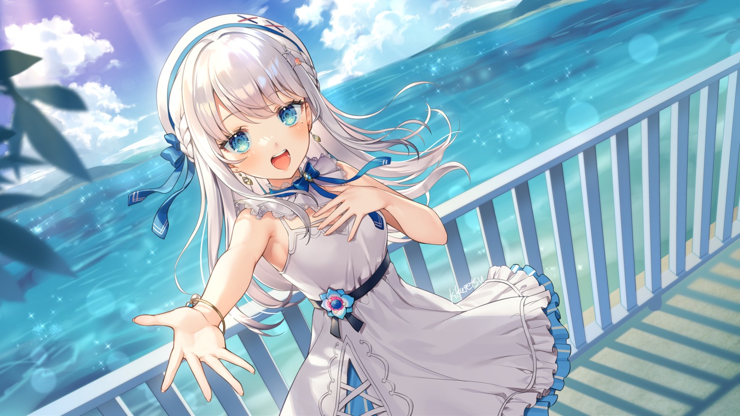 dress, kikugetsu, wallpaper