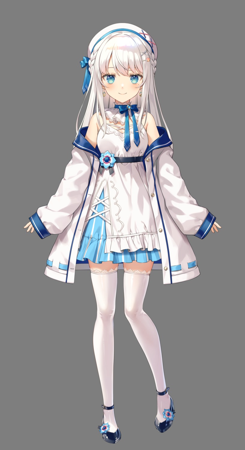 dress, heels, kikugetsu, thighhighs, transparent_png