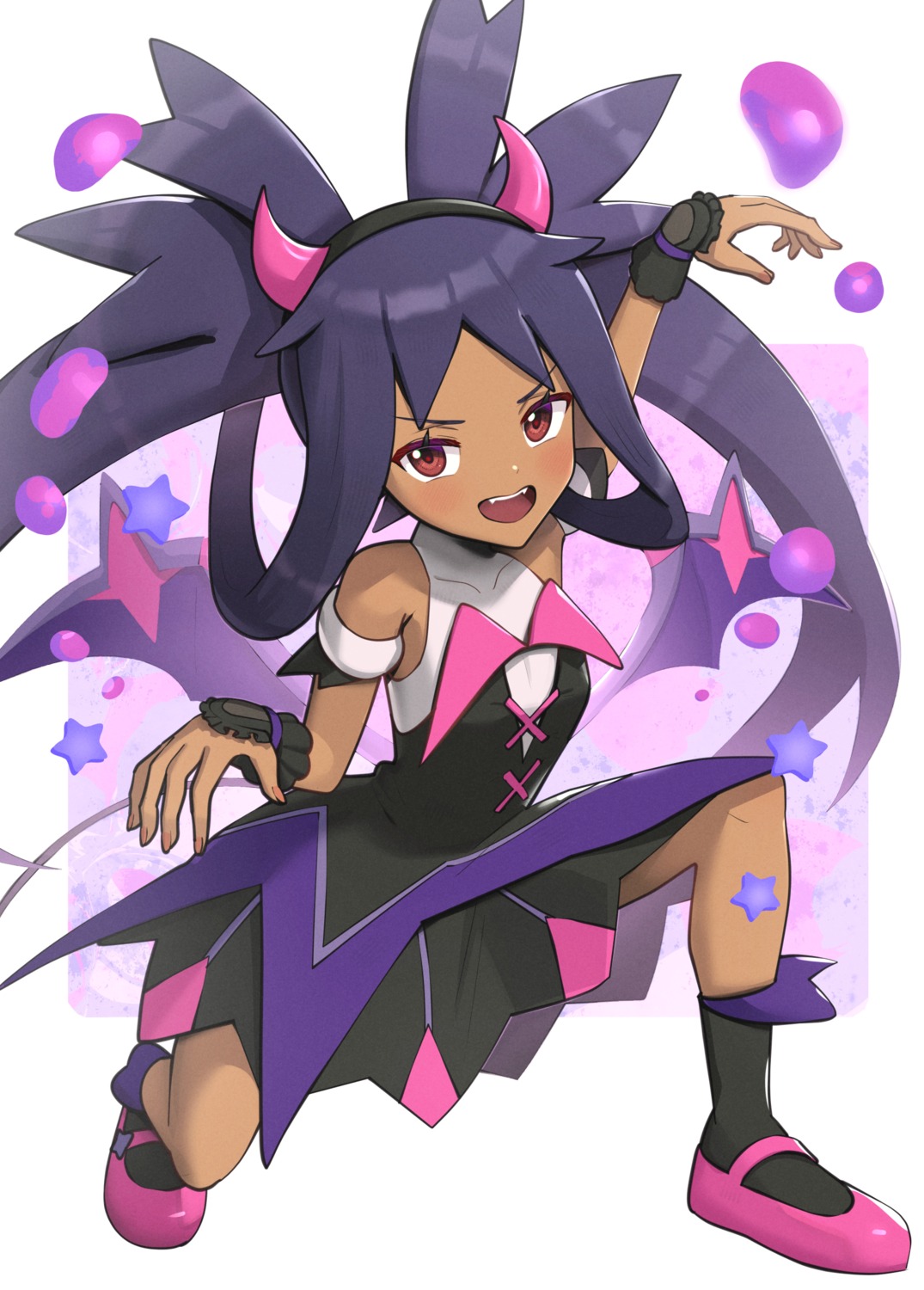 dress, gonzarez, halloween, horns, iris_(pokemon), pokemon, pokemon_b2w2, pokemon_bw