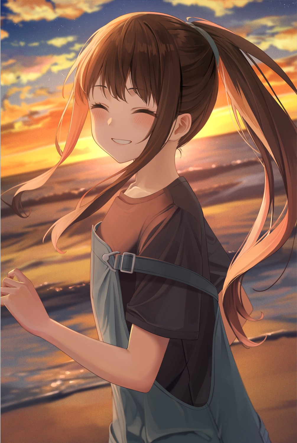 fujizarashi, inoue_takina, lycoris_recoil, overalls