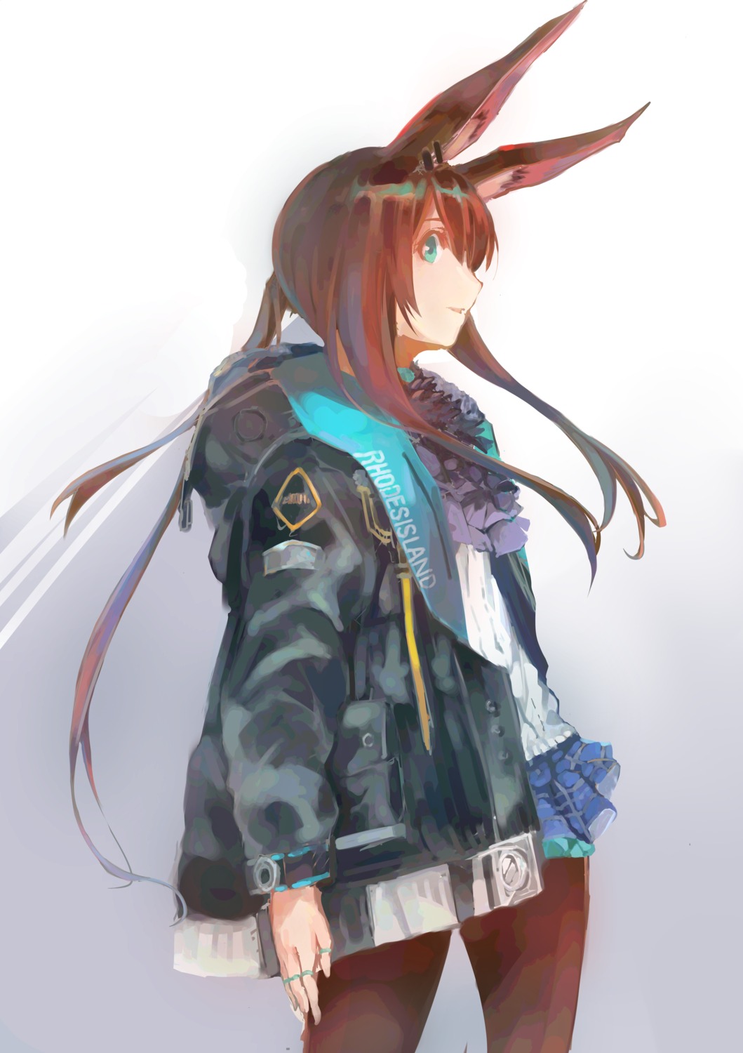 amiya_(arknights), animal_ears, arknights, bunny_ears, pantyhose, saitogiulio