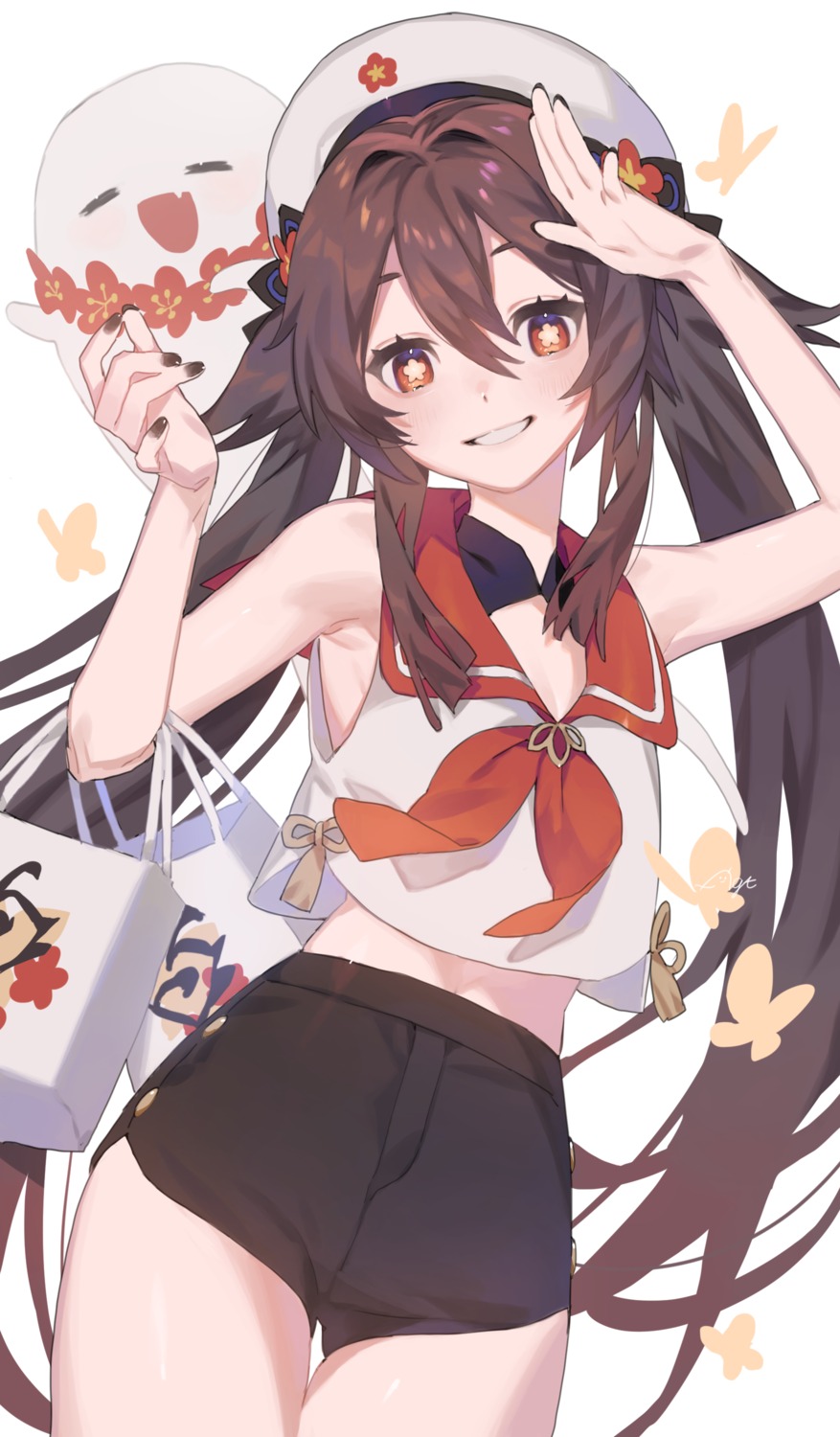genshin_impact, hu_tao, seifuku, yagita_(astronomie)
