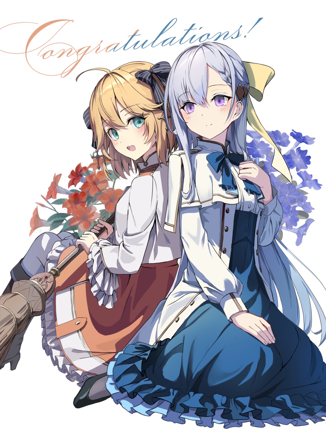 anisphia_wynn_palletia, euphyllia_magenta, heels, mikisai, seifuku, tensei_oujo_to_tensai_reijou_no_mahou_kakumei