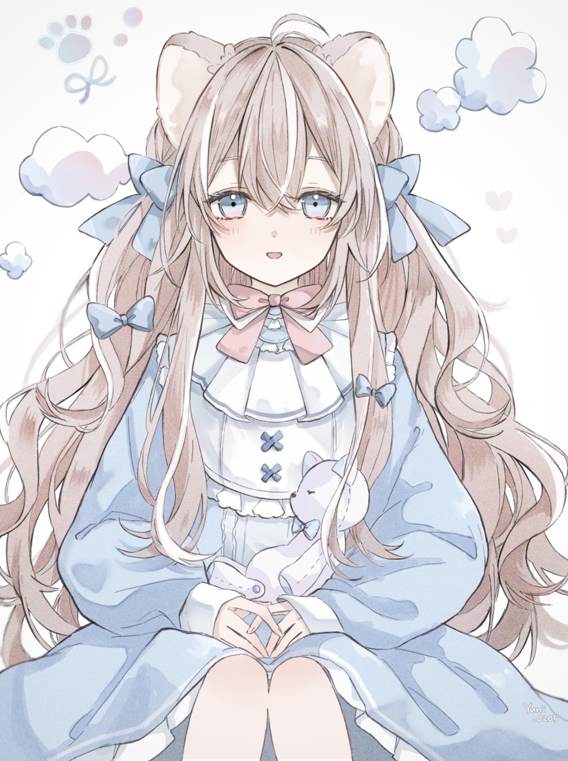 animal_ears, dress, lolita_fashion, yuni