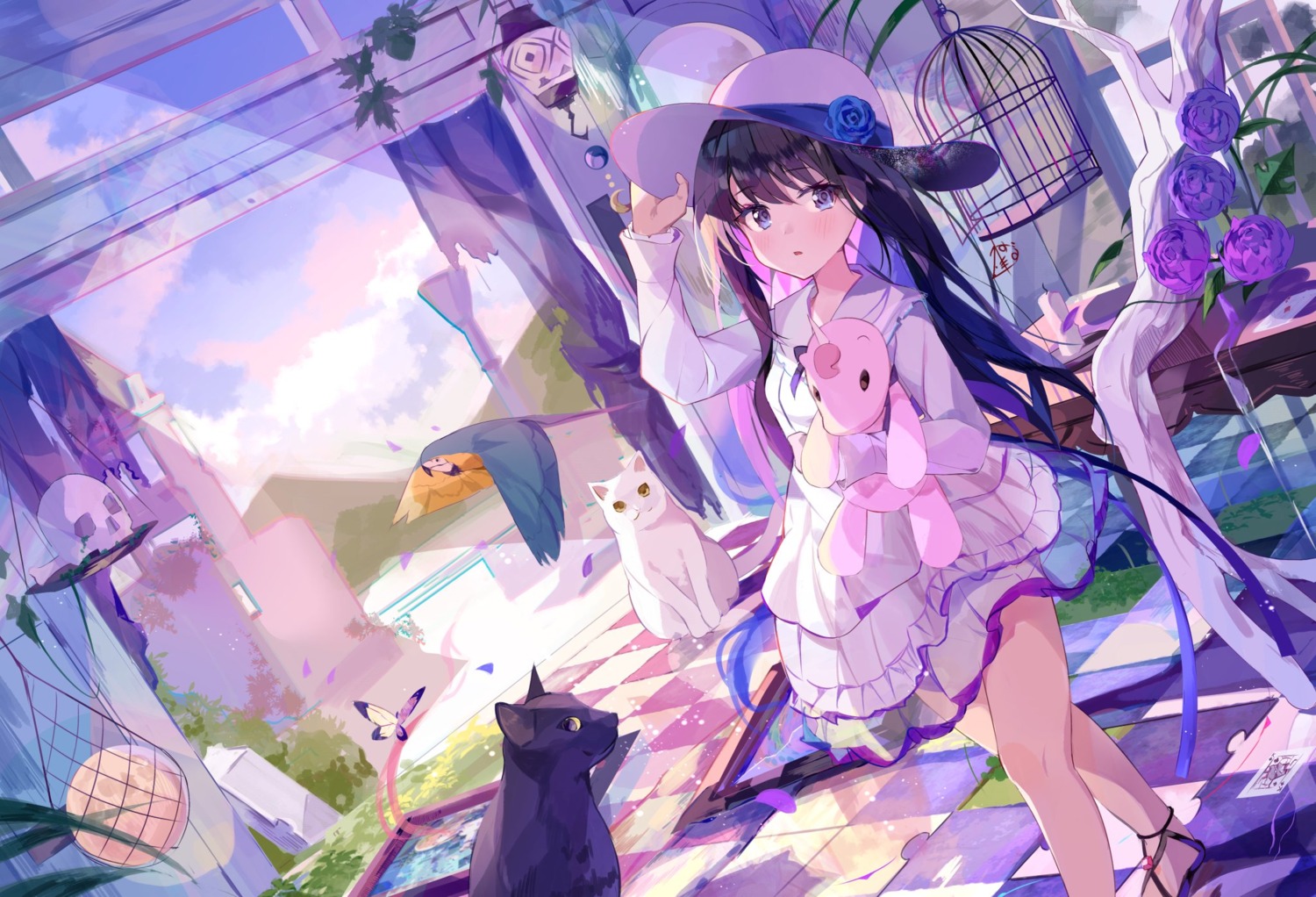dress, neko, tamago_nezumi