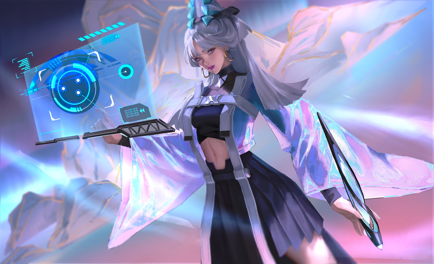honor_of_kings, see_through, shangguan_wan'er, tagme, weapon