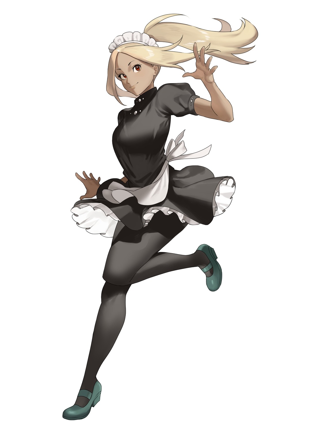 gravity_daze, hanny_(uirusu_chan), kitten_(gravity_daze), maid, pantyhose