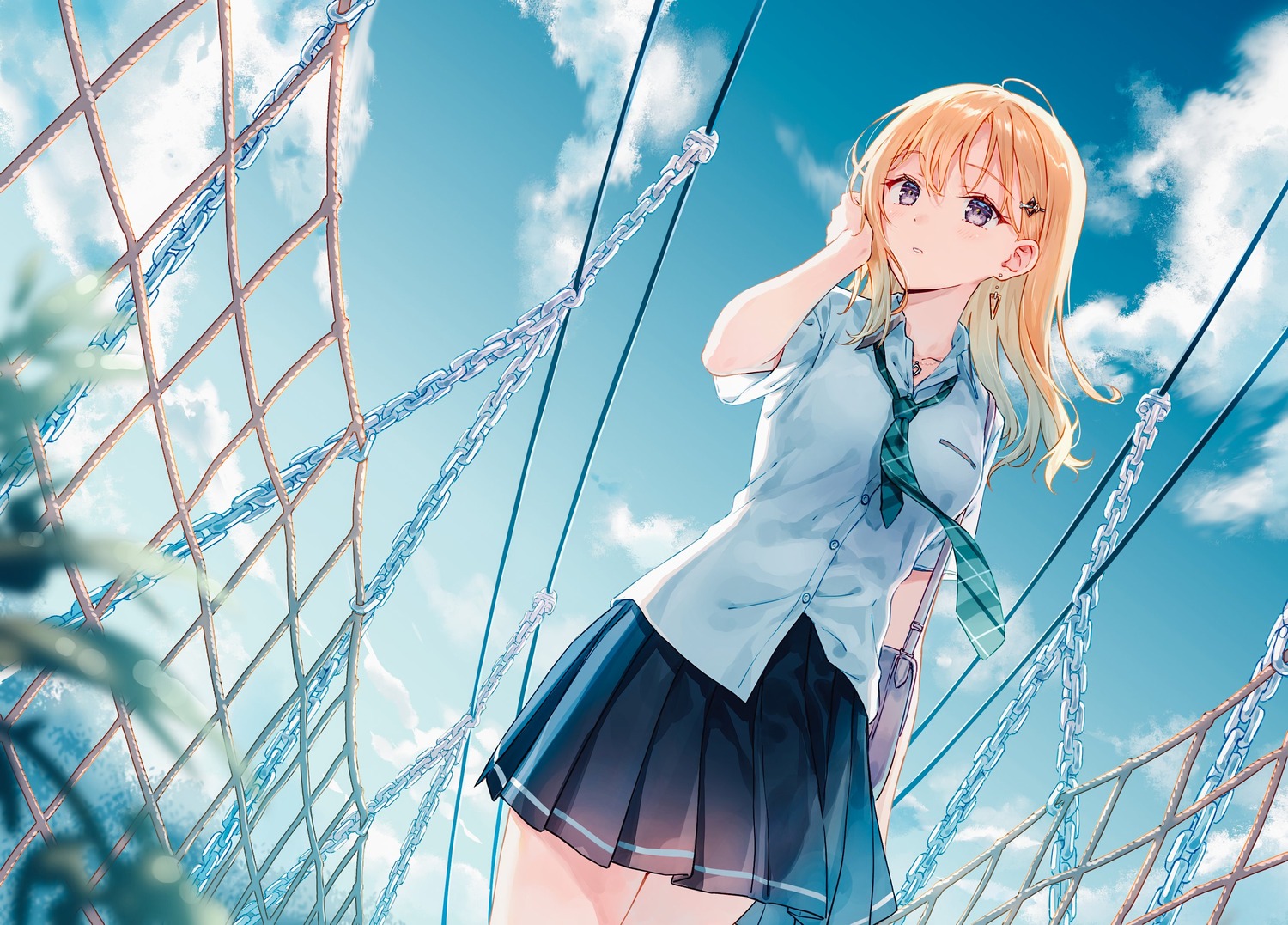 ayase_saki, gimai_seikatsu, hiten, seifuku