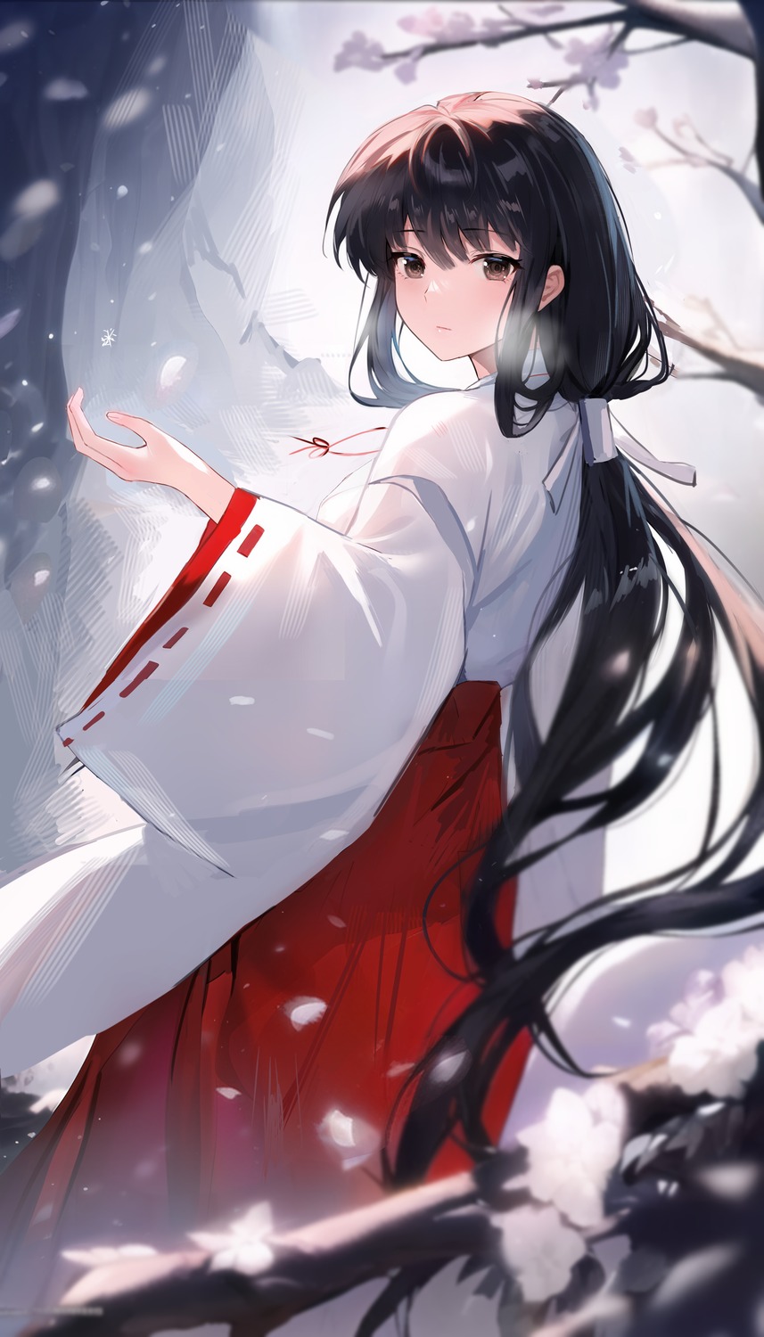 inuyasha, kikyou_(inuyasha), miko, shanguier