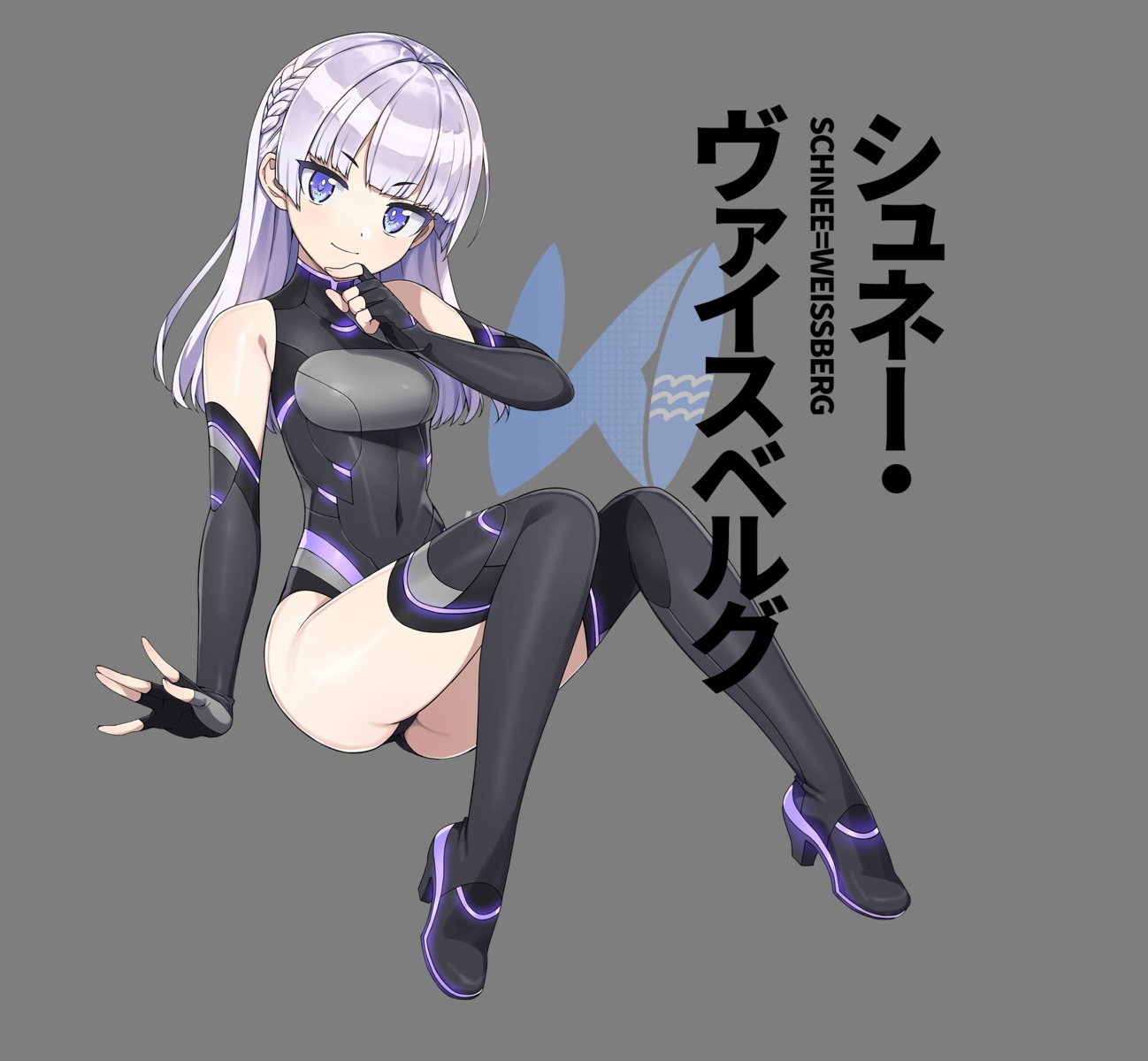 dolphin_wave, heels, leotard, schnee_weissberg, takuji, thighhighs, transparent_png