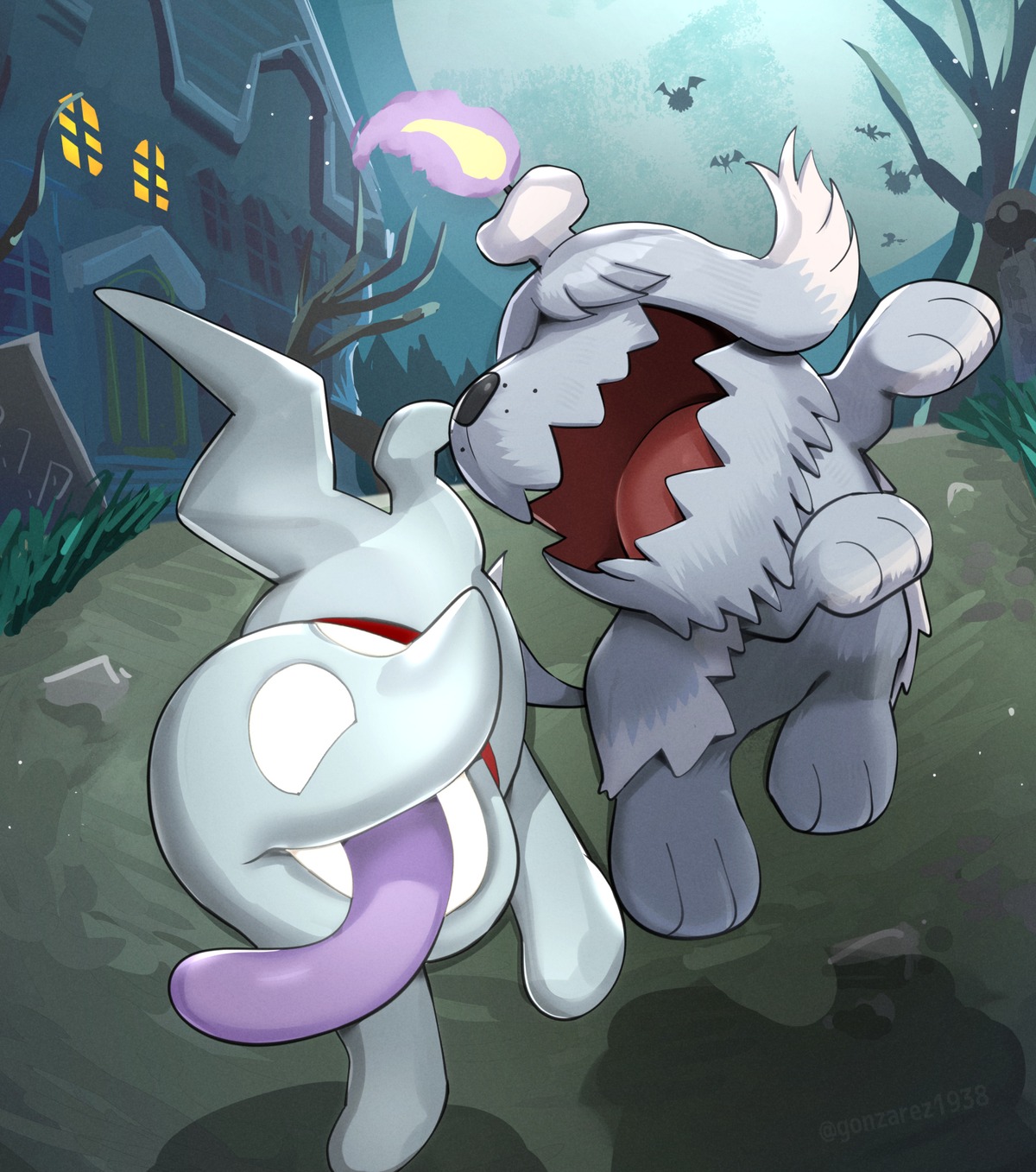 gonzarez, greavard, pokemon, pokemon_b2w2, pokemon_bw, pokemon_sv, polterpup, swoobat, woobat