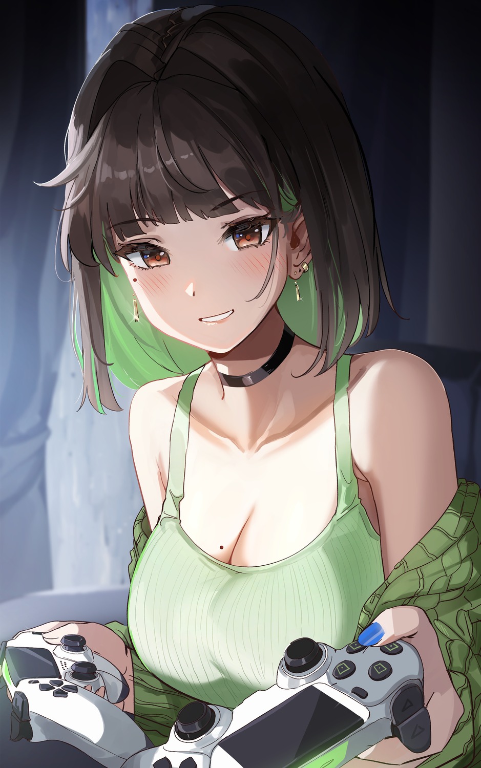 cleavage, miru_(ormille), ormille, sweater