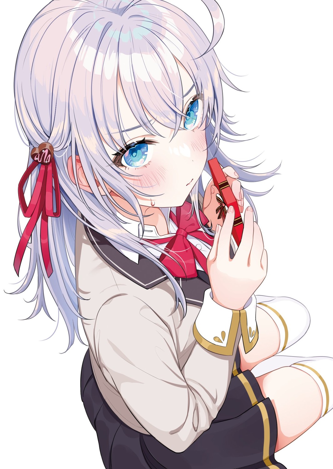 alisa_mikhailovna_kujou, sabamizore, seifuku, thighhighs, tokidoki_bosotto_russia-go_de_dereru_tonari_no_alya-san, valentine