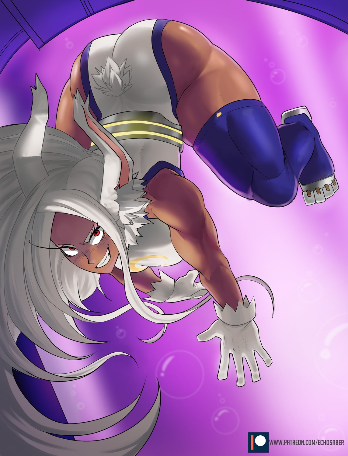 animal_ears, ass, boku_no_hero_academia, bunny_ears, bunny_girl, echo_saber, thighhighs, usagiyama_rumi