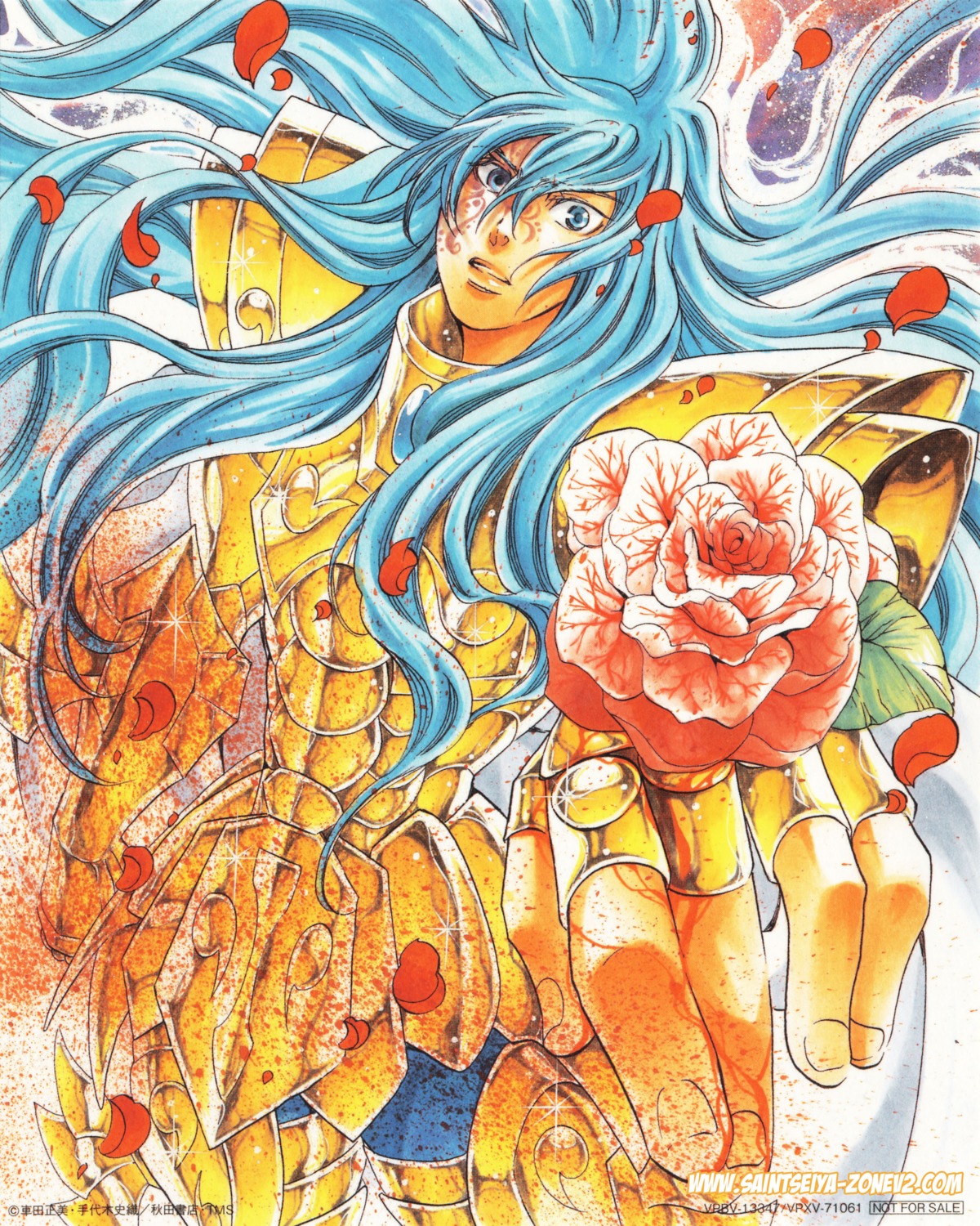 male, pisces_albafica, saint_seiya, saint_seiya:_the_lost_canvas, screening, teshirogi_shiori, watermark