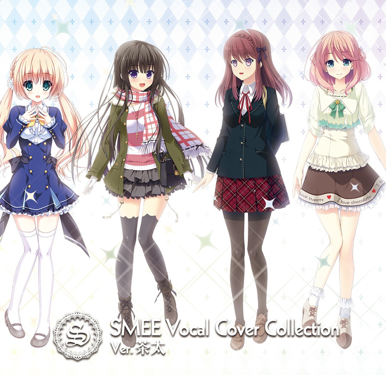 crossover, disc_cover, pantyhose, seifuku, smee, tagme, thighhighs