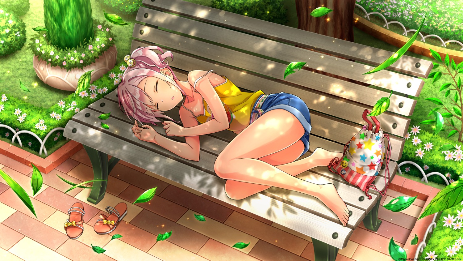 dolphin_wave, takuji, urami_kana, wallpaper