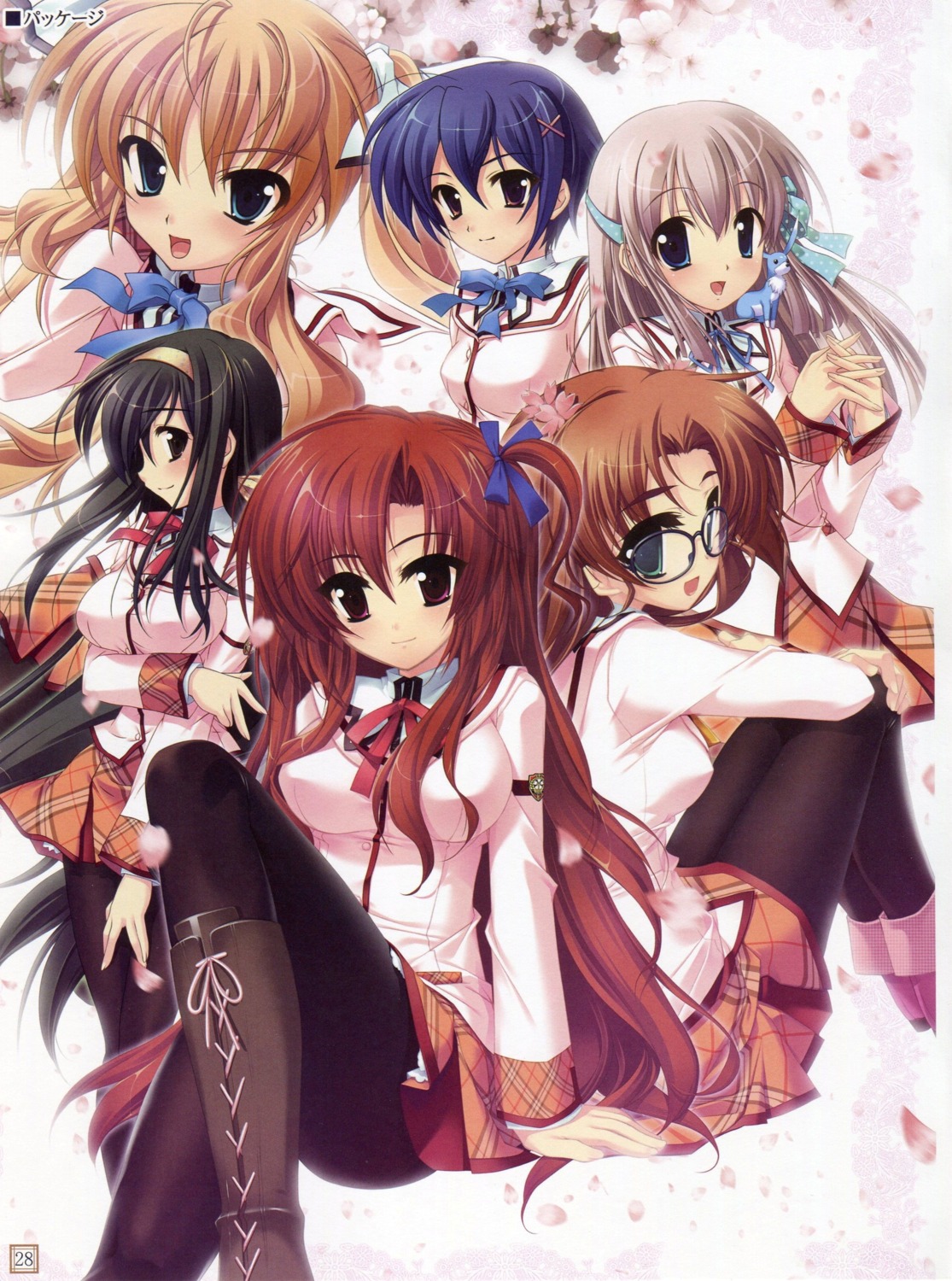 aiba_tomono, amami_mikage, fizz, kaoruko_livingstone, lydie_de_le_fehver, megane, miwa_fuduki, pantyhose, sakura_tale, scanning_artifacts, seifuku, wakaba_rinko