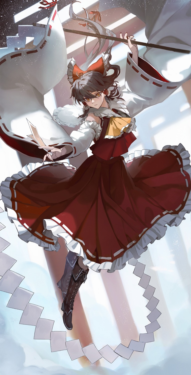 hakurei_reimu, miko, ne2op, touhou